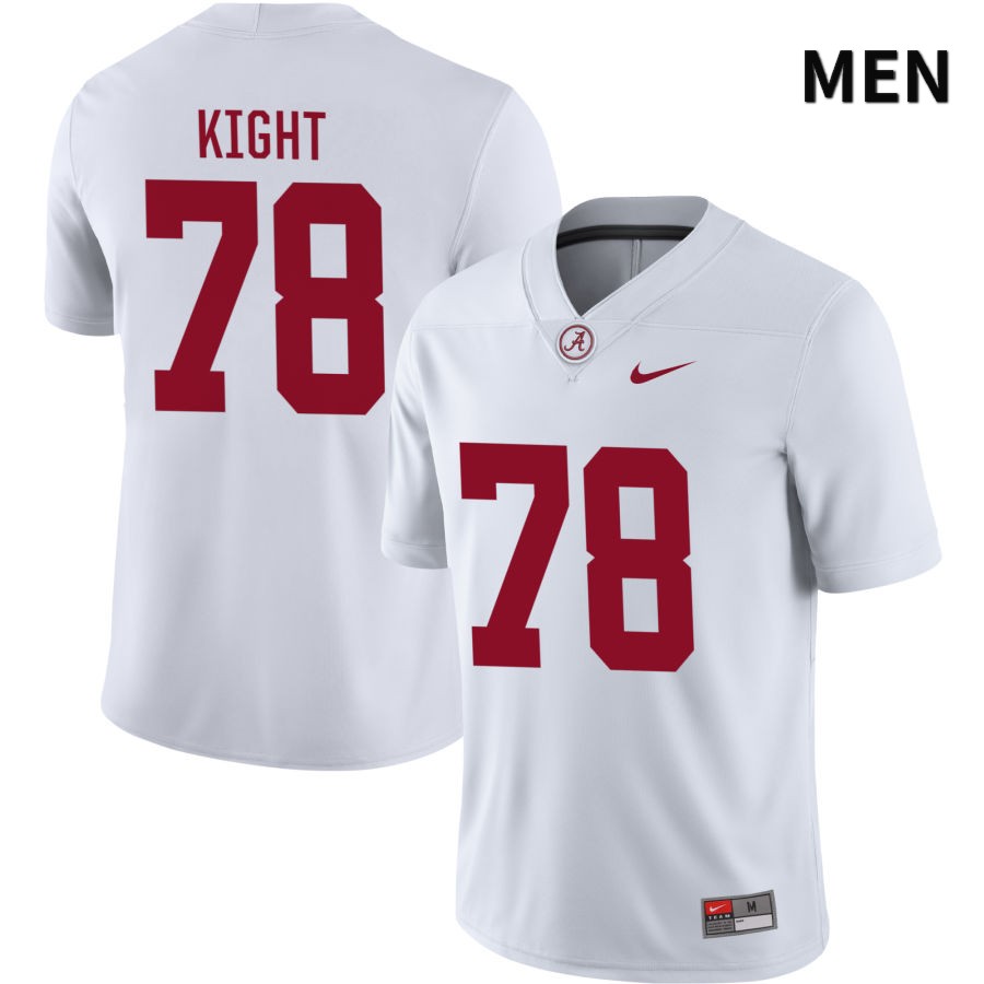 Alabama Crimson Tide Men's Amari Kight #78 NIL White 2022 NCAA Authentic Stitched College Football Jersey PR16O21BD